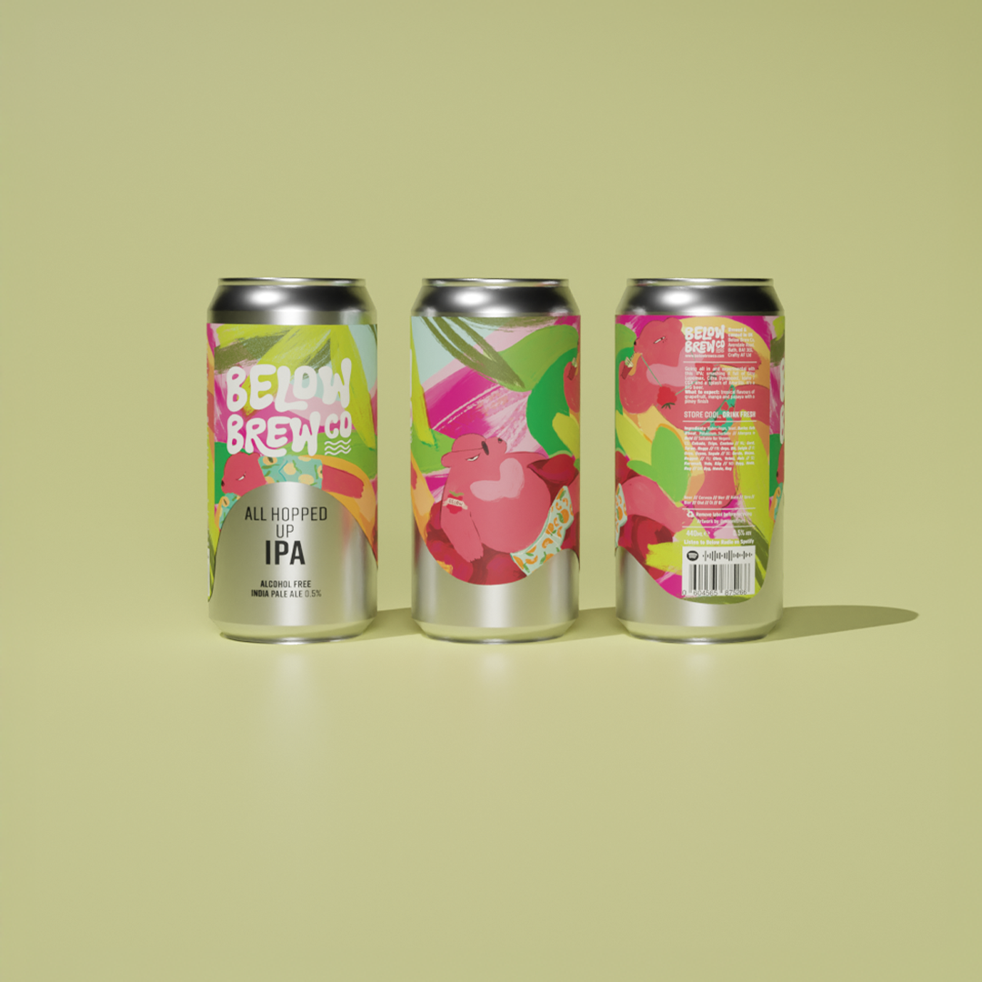 2025's Alcohol-Free IPA from Below Brew Co. - ALL HOPPED UP IPA