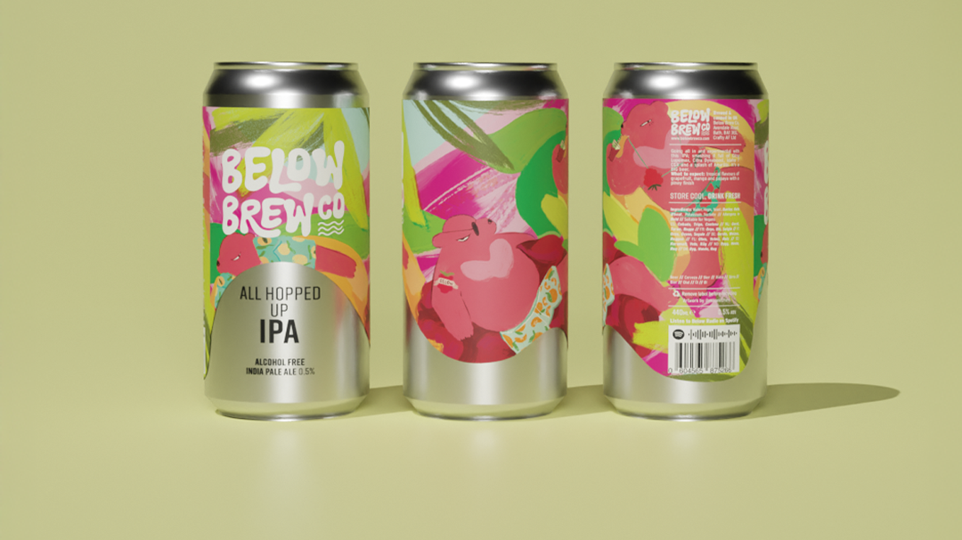 2025's Alcohol-Free IPA from Below Brew Co. - ALL HOPPED UP IPA